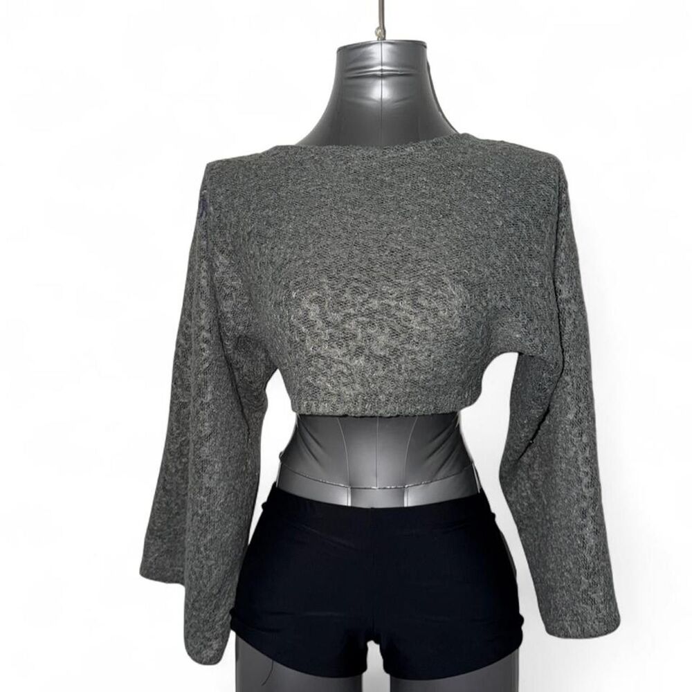 Love-j Women's Grey and Silver Jumper